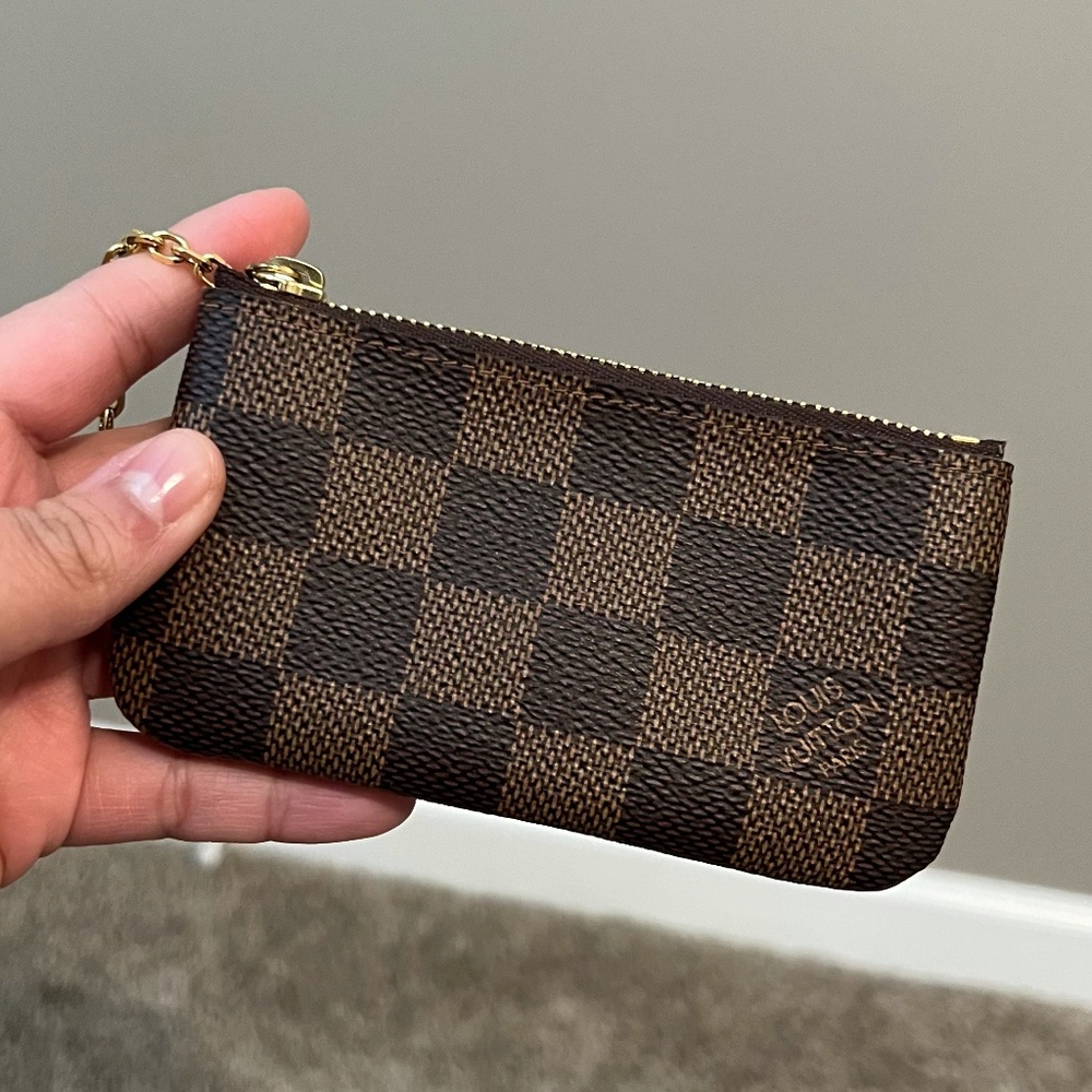 SOLD Louis Vuitton Key Pouch - Damier Ebene